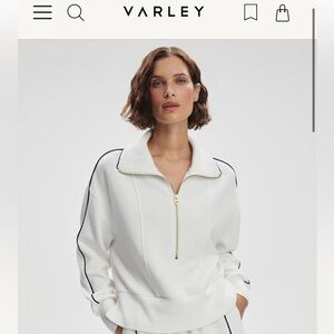 Varley Double Soft Davenport Half-Zip - size small